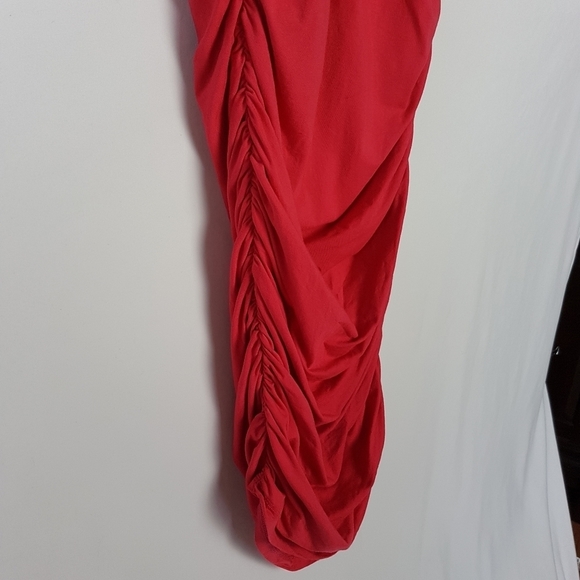 Isabella Oliver Ruched Maternity Dress Hot Pink Size 0-2 - Picture 8 of 9